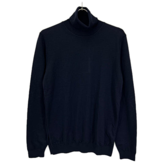 BOSS 50392083 Musso-P Navy Turtleneck Wool Sweater Size L