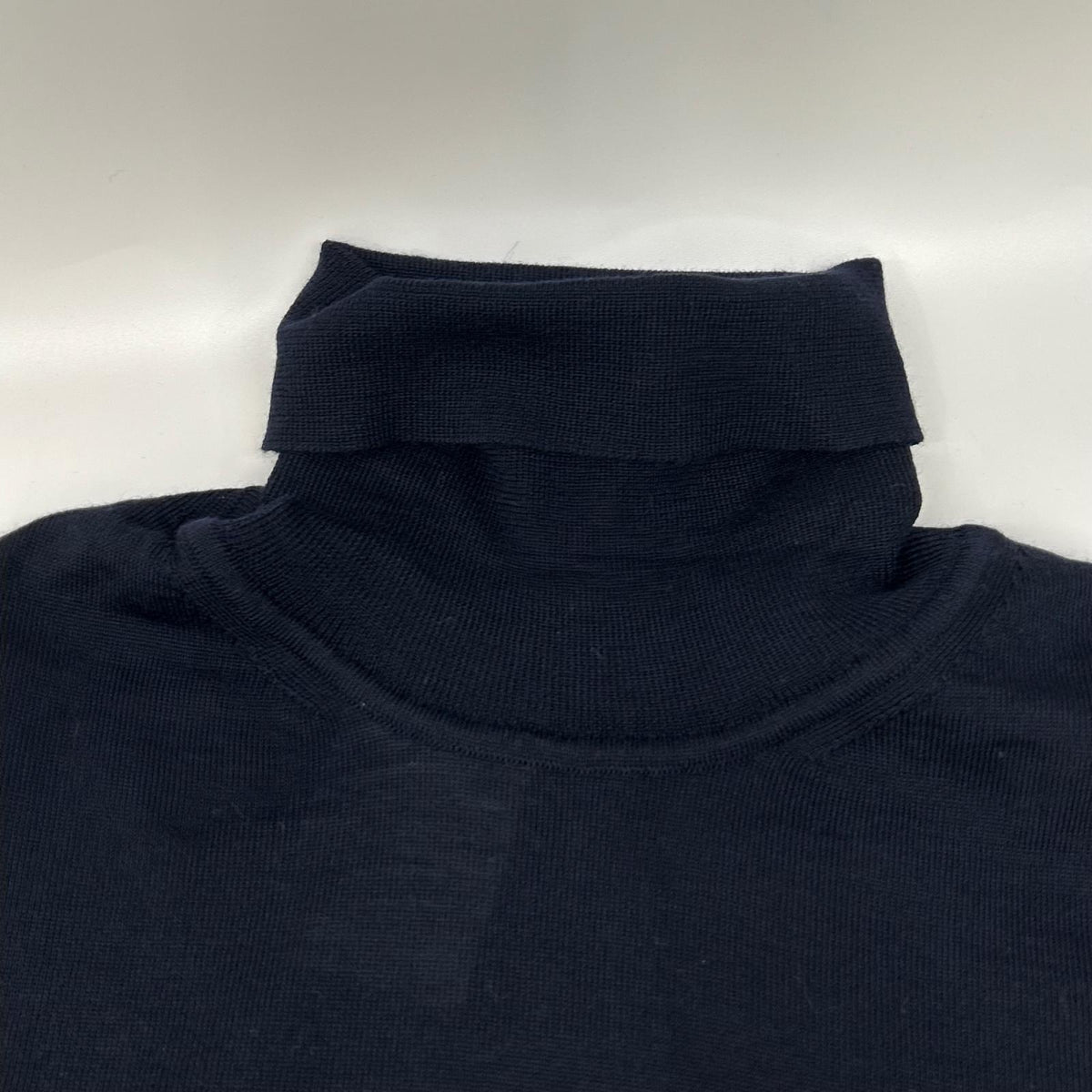 BOSS 50392083 Musso-P Navy Turtleneck Wool Sweater Size L