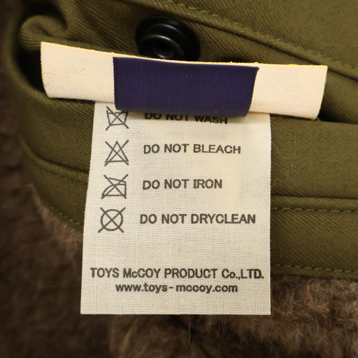 TOYS McCOY PRODUCT B-10 Fleece Lined Jacket Khaki Size 38