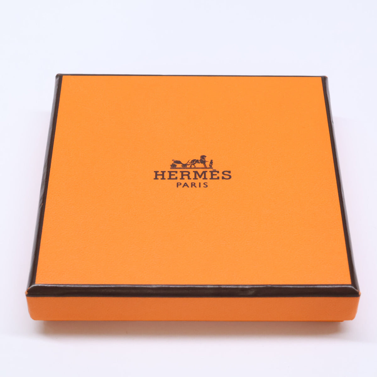 HERMES Tournis Tresse Swift Leather Bracelet Black/Silver