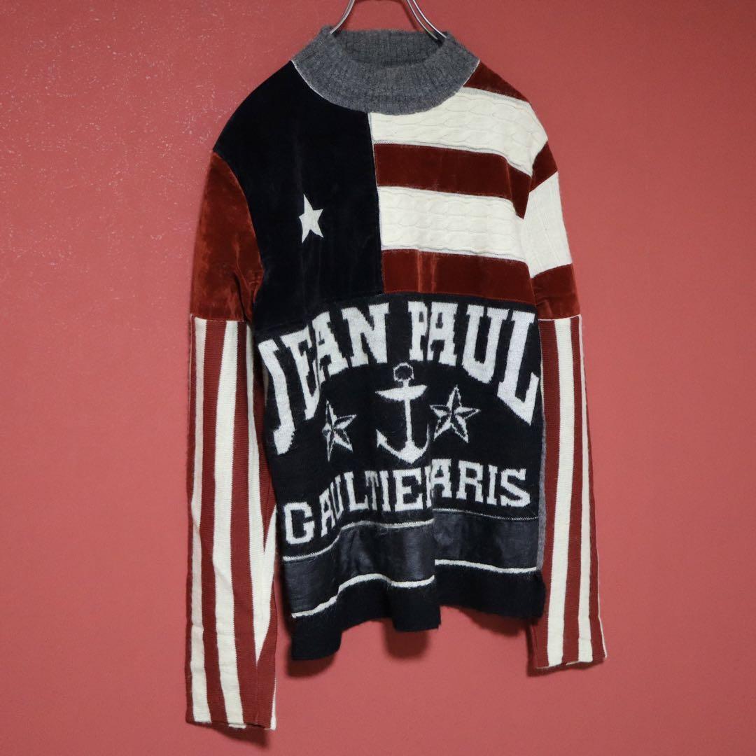 Jean Paul Gaultier HOMME Coated Paneled Knit Size 48