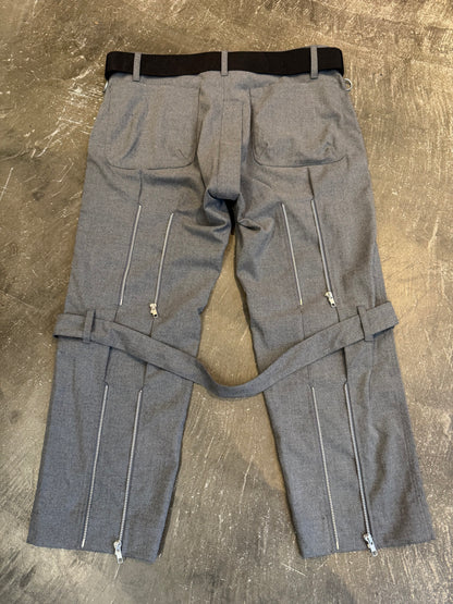 PEEL&LIFT Gray Polyester Blend Pants Size L