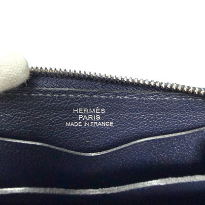 HERMES 2022 Zipngo Cheva Leather Wallet Size ONE SIZE