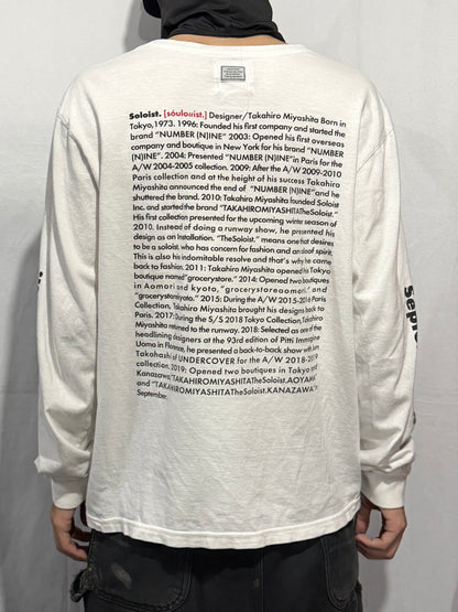 TAKAHIRO MIYASHITA The Soloist Message Design Shirt Cotton