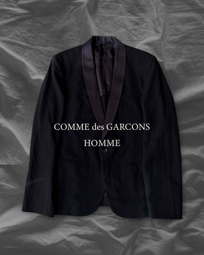 COMME des GARCONS HOMME AW06 Wool Shawl Jacket Black Size S