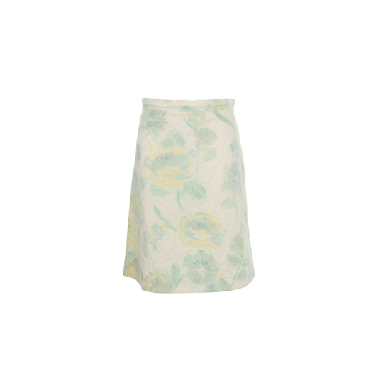 Celine LINE by Phoebe Philo White Green Blend Skirt Size 38
