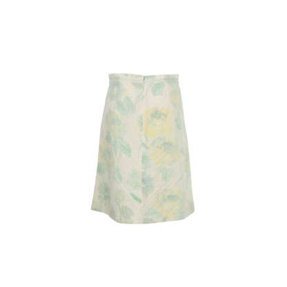 Celine LINE by Phoebe Philo White Green Blend Skirt Size 38