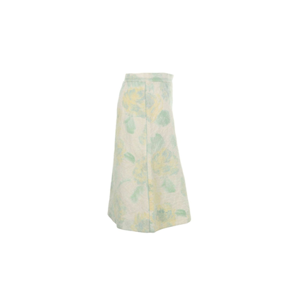 Celine LINE by Phoebe Philo White Green Blend Skirt Size 38