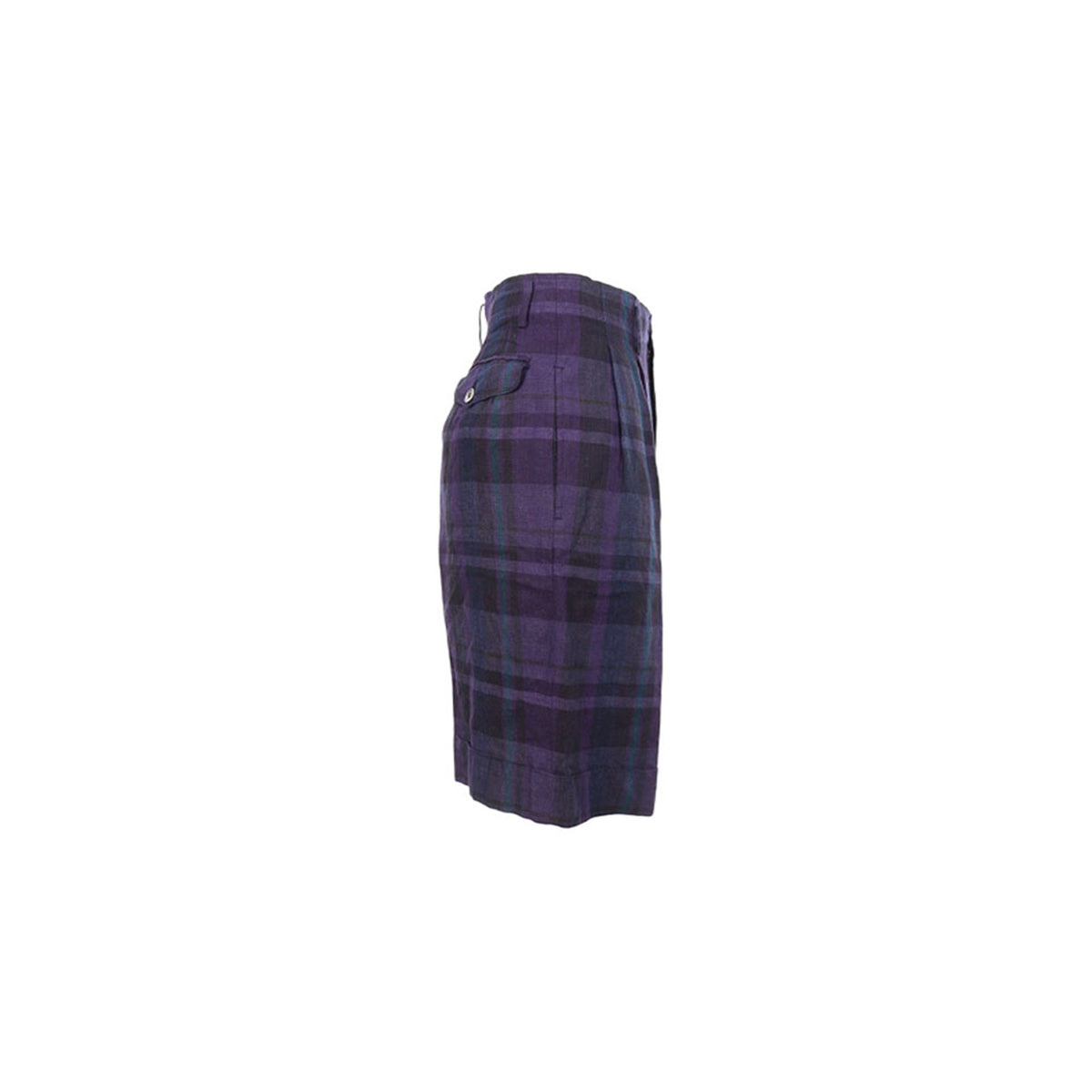 MOGA Purple Blue Linen Shorts