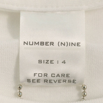 NUMBER (N)INE 2002 S/S Cotton T-Shirt White Size 4