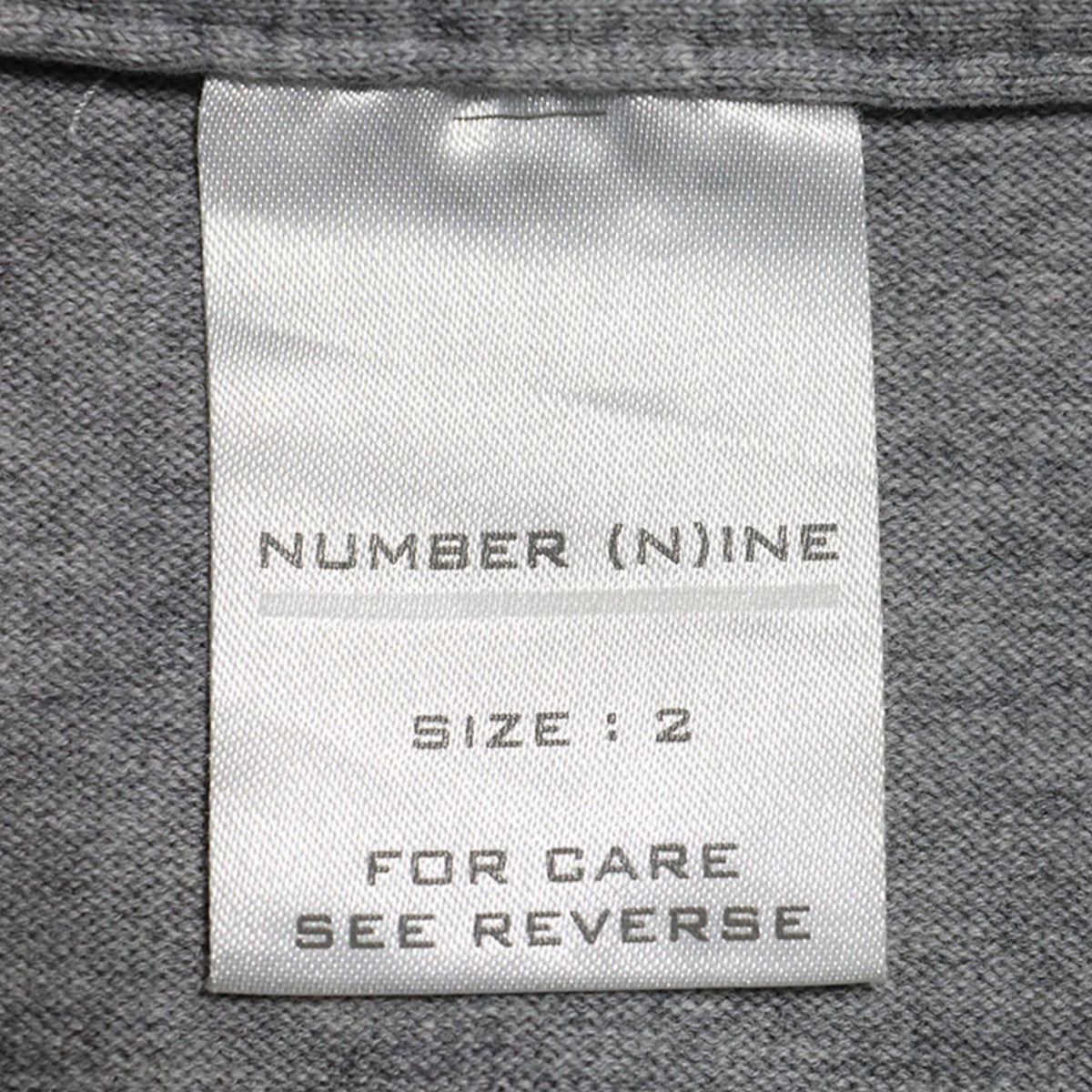 NUMBER (N)INE 2001 A/W Jacket Gray Size 2