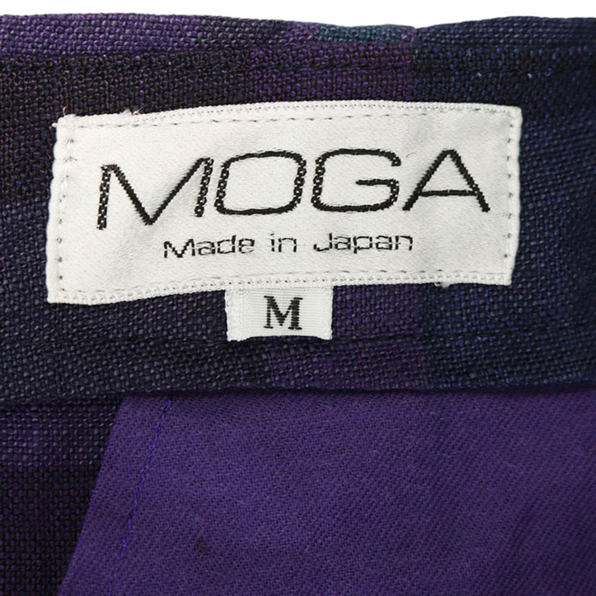 MOGA Purple Blue Linen Shorts