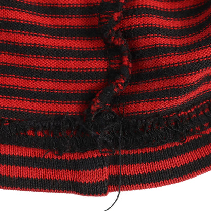 NUMBER (N)INE Red Black Cotton T-Shirt Size 2