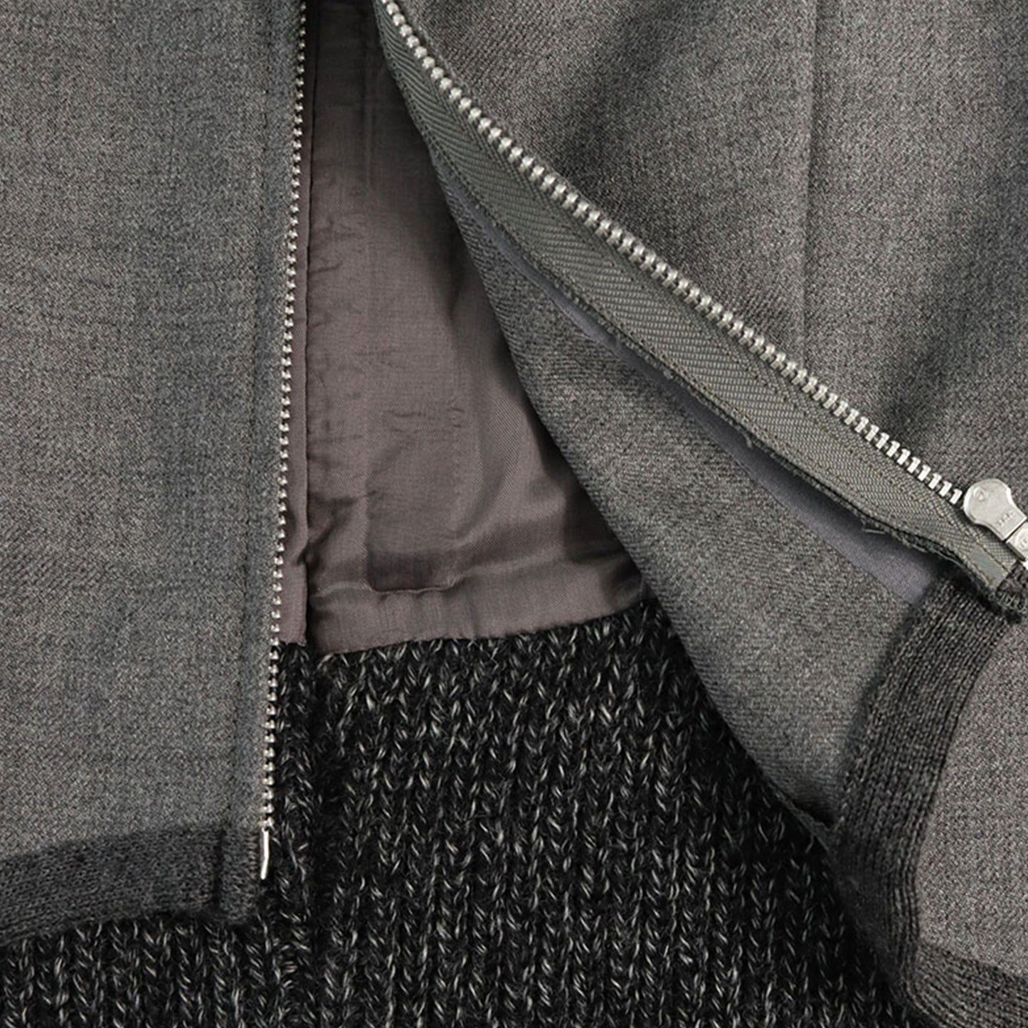 UNDERCOVER 2007 A/W Gray Wool Midi Dress Size 1