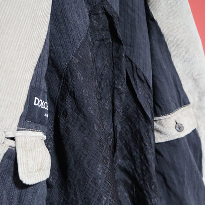 D&G Beige Corduroy Tailored Jacket Size 48
