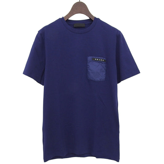 PRADA 2019 Rubber Logo Pocket Cotton T-Shirt Size XS