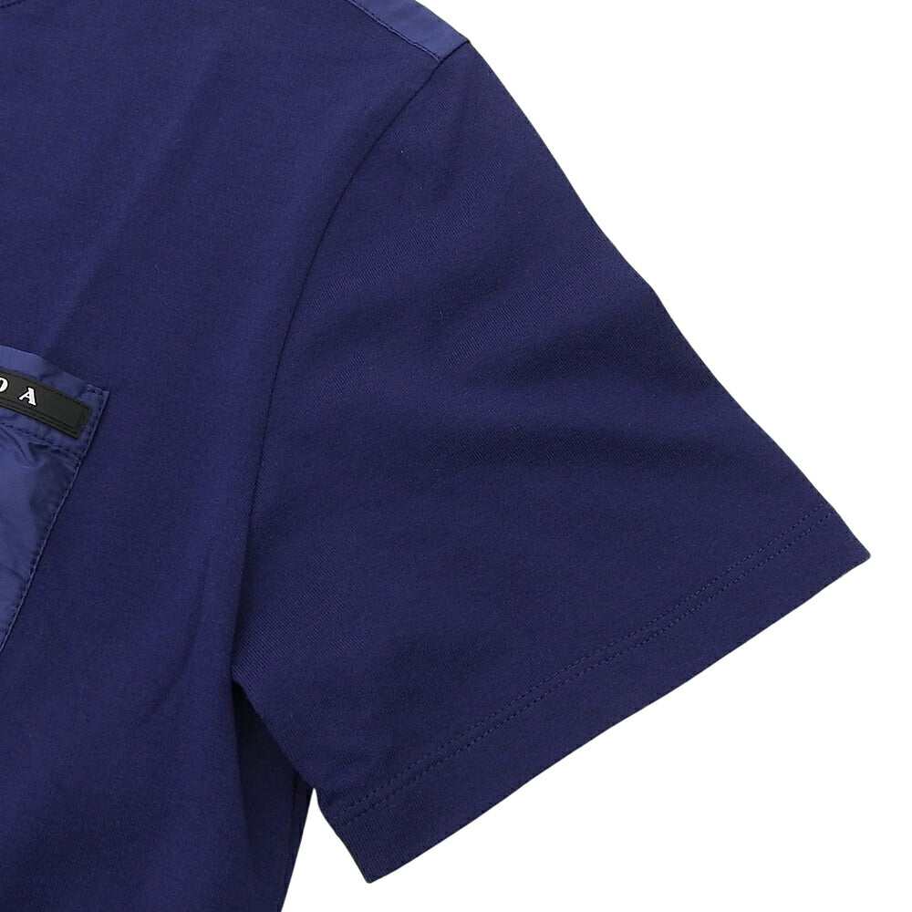 PRADA 2019 Rubber Logo Pocket Cotton T-Shirt Size XS