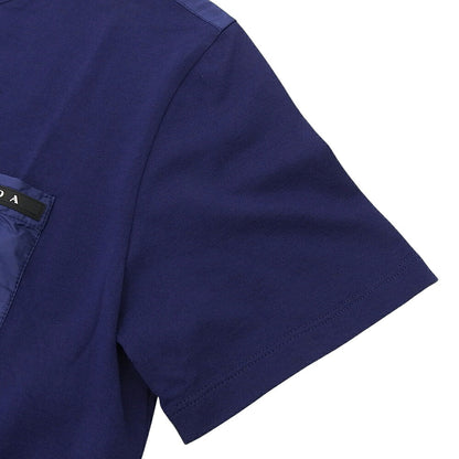 PRADA 2019 Rubber Logo Pocket Cotton T-Shirt Size XS
