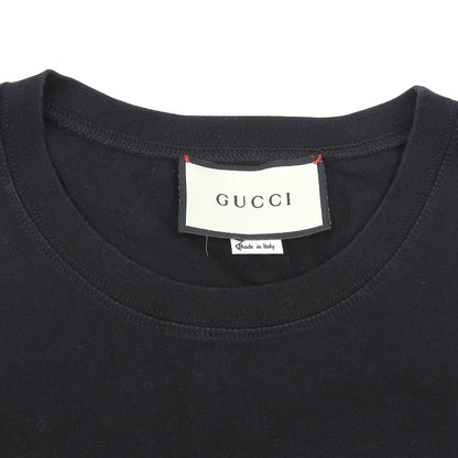 GUCCI Logo Short Sleeve T-Shirt Black Size S