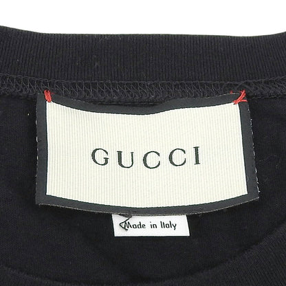 GUCCI Logo Short Sleeve T-Shirt Black Size S