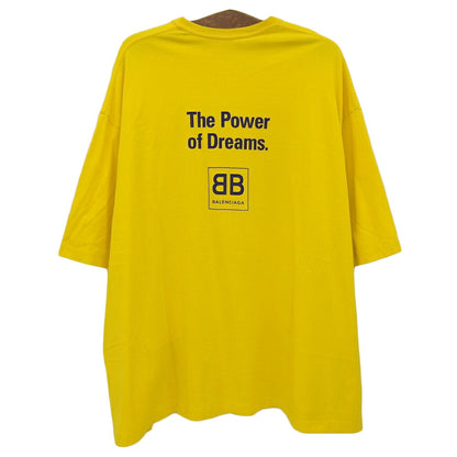 BALENCIAGA Logo T-Shirt Yellow Size XS
