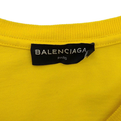 BALENCIAGA Logo T-Shirt Yellow Size XS
