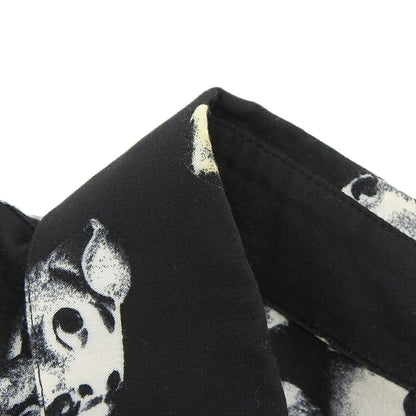 CELINE All-Over Dog Print Shirt Black/White Size 38