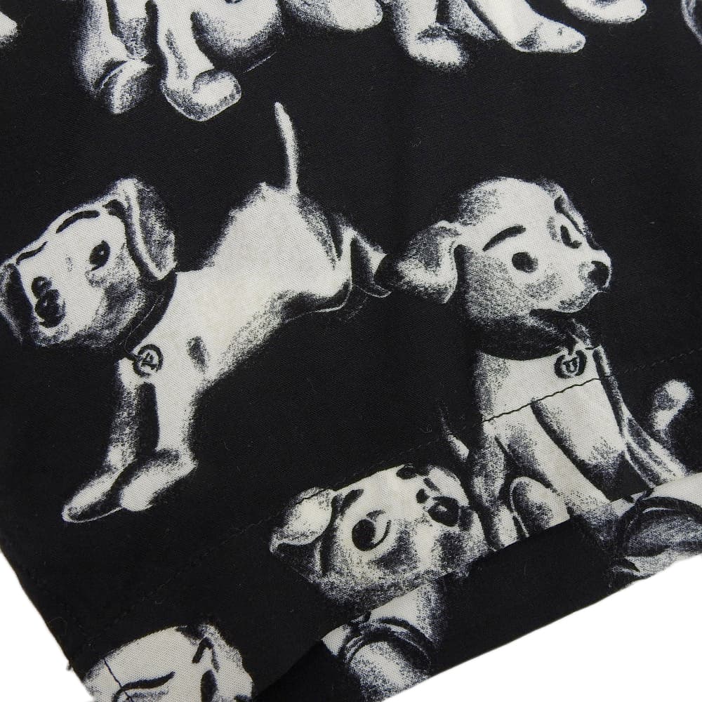 CELINE All-Over Dog Print Shirt Black/White Size 38