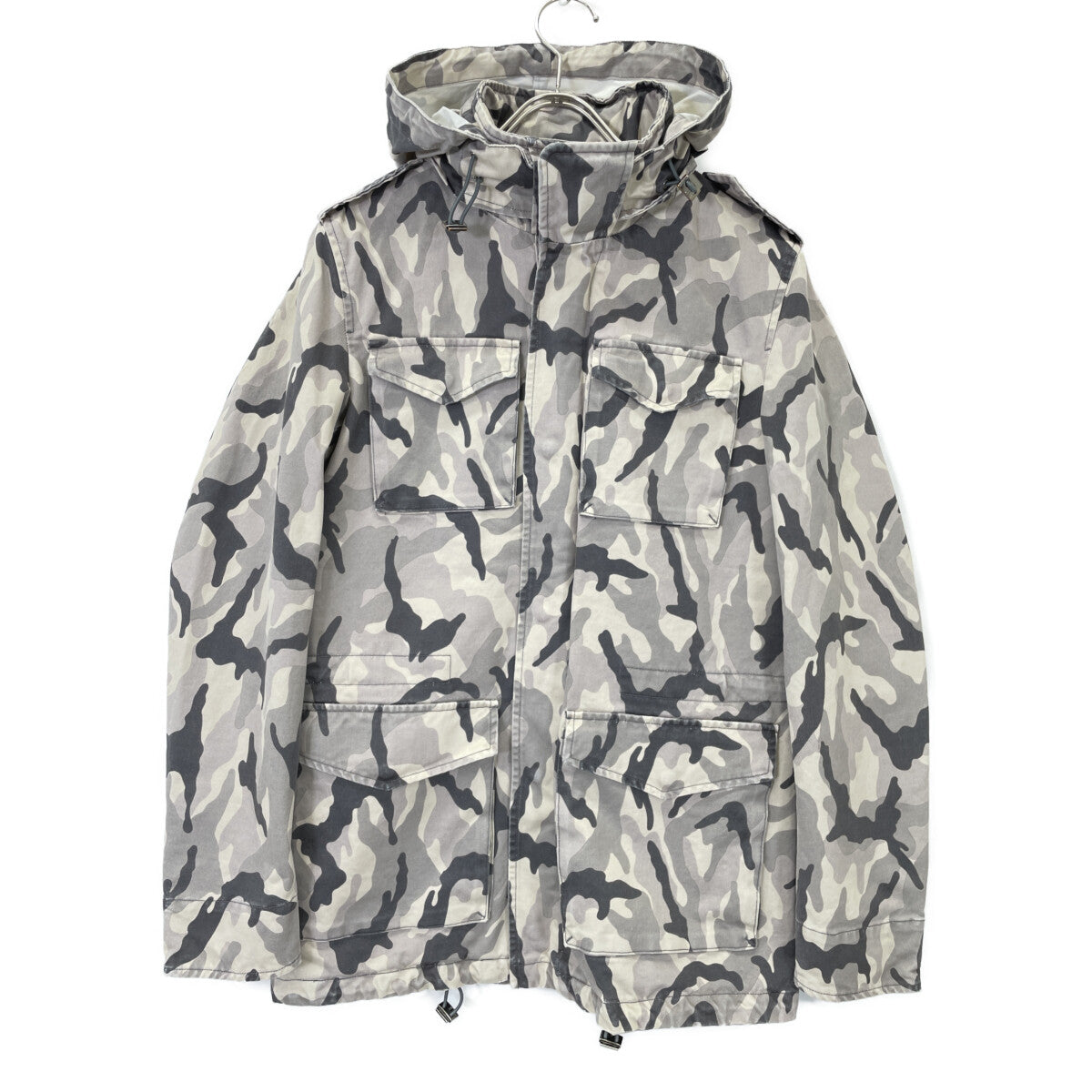 HERNO FI0044U Camo Field Jacket Black/White Size 44