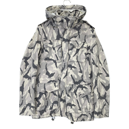 HERNO FI0044U Camo Field Jacket Black/White Size 44