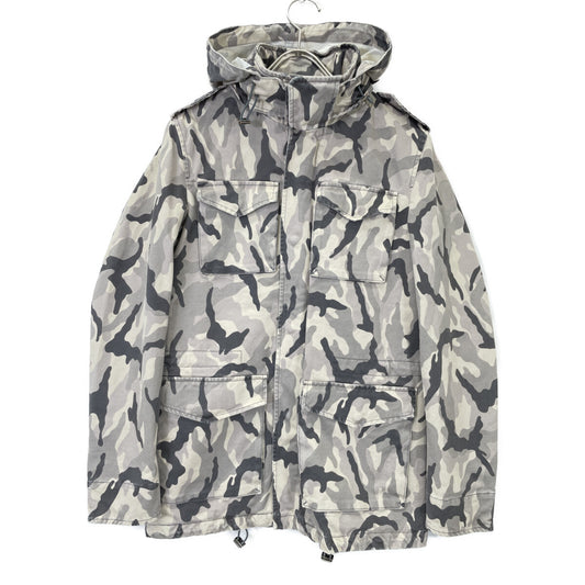 HERNO FI0044U Camo Field Jacket Black/White Size 44