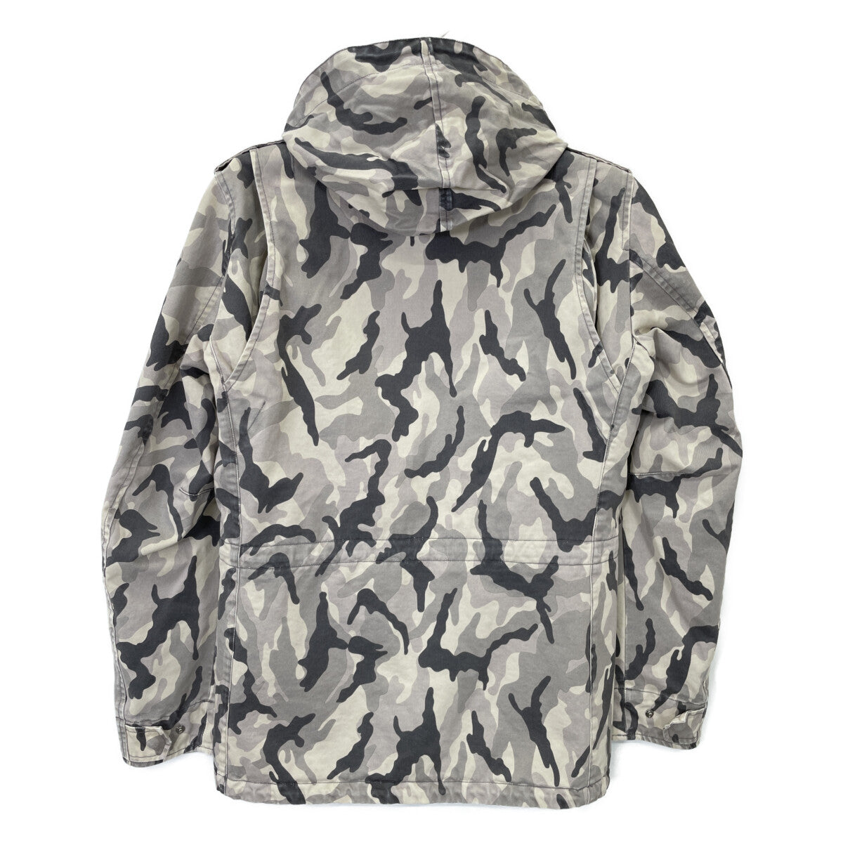 HERNO FI0044U Camo Field Jacket Black/White Size 44