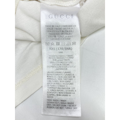 GUCCI Multicolor Cotton Print T-Shirt Off-White Size XXS