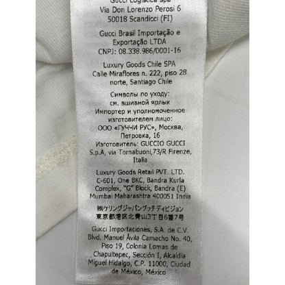GUCCI Multicolor Cotton Print T-Shirt Off-White Size XXS