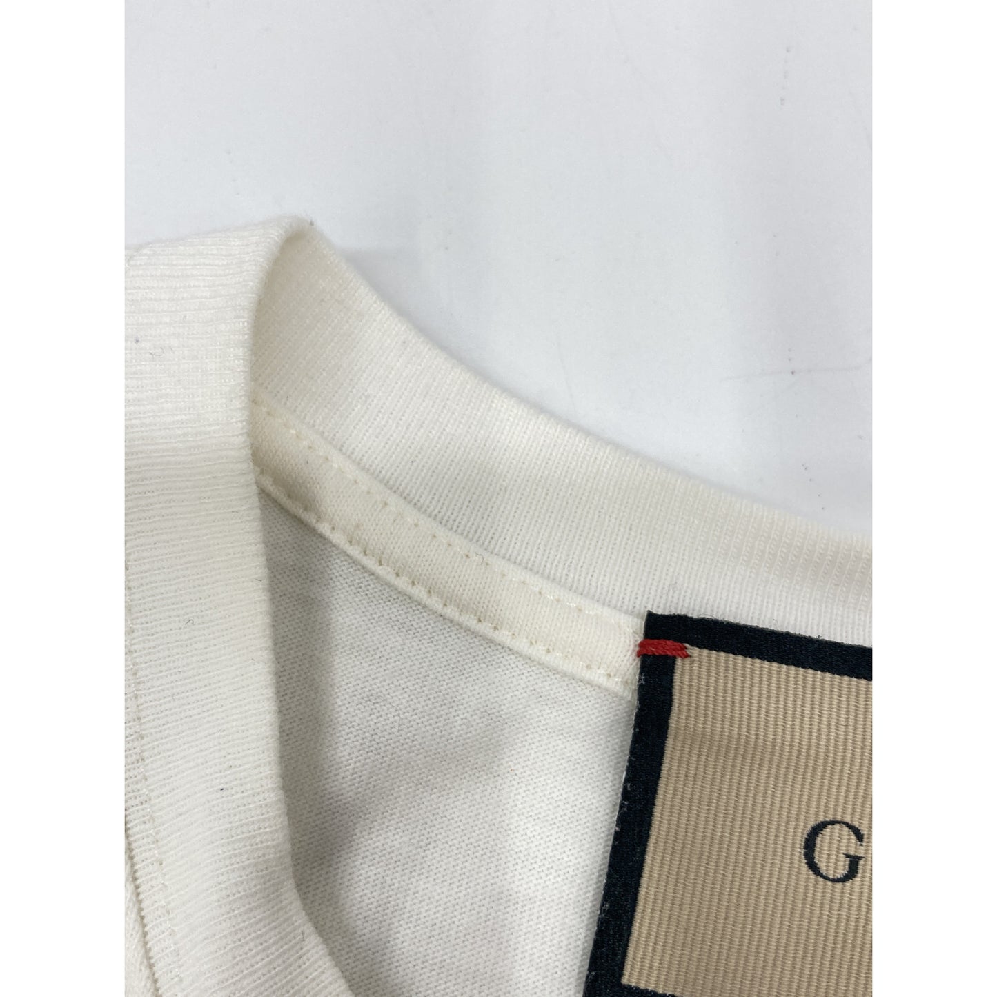 GUCCI Multicolor Cotton Print T-Shirt Off-White Size XXS