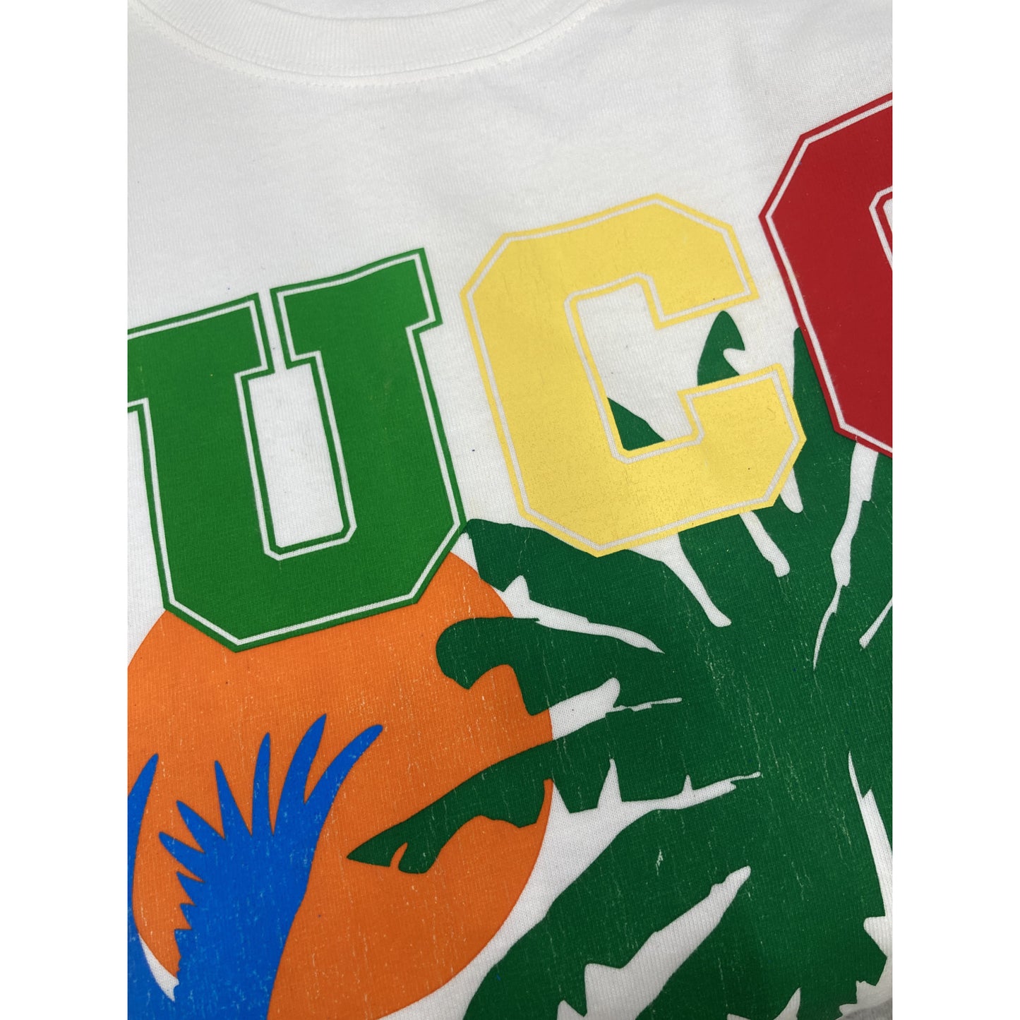 GUCCI Multicolor Cotton Print T-Shirt Off-White Size XXS