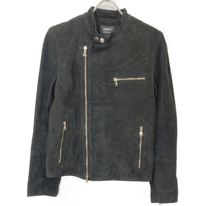 EMMETI Black Goatskin Suede Joseph Riders Jacket Size 44