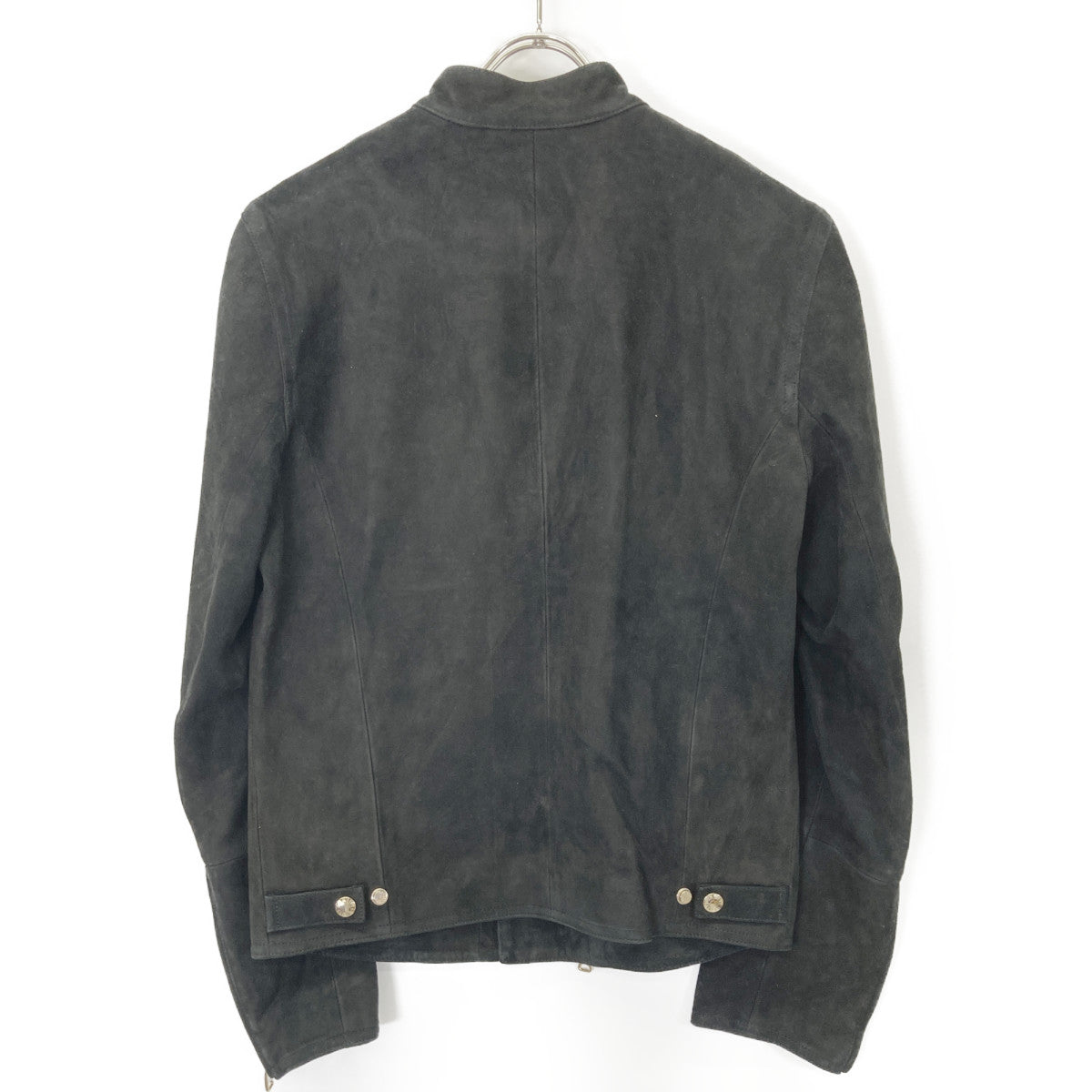 EMMETI Black Goatskin Suede Joseph Riders Jacket Size 44