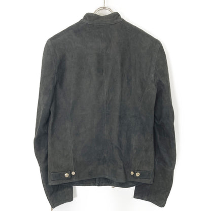 EMMETI Black Goatskin Suede Joseph Riders Jacket Size 44