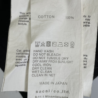 Dr.Woo x sacai Bandana Print T-Shirt Black Size 2