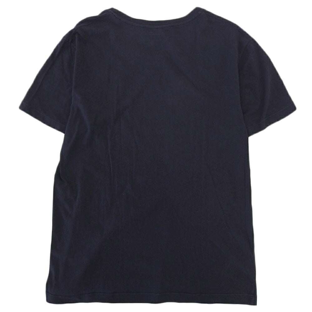 GUCCI Cotton Emblem T-Shirt Navy Size S