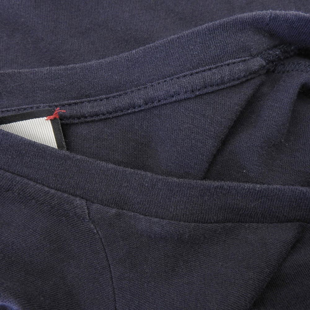 GUCCI Cotton Emblem T-Shirt Navy Size S
