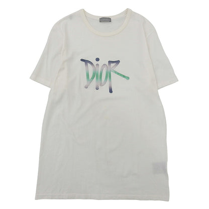 DIOR 20AW Cotton Logo T-Shirt White Size M