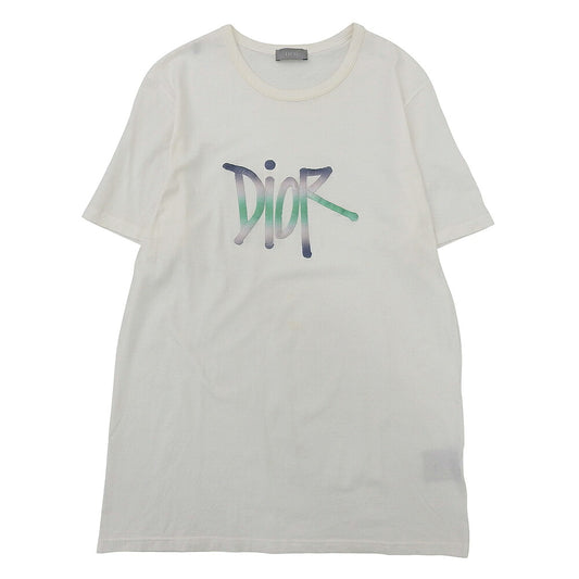 DIOR 20AW Cotton Logo T-Shirt White Size M