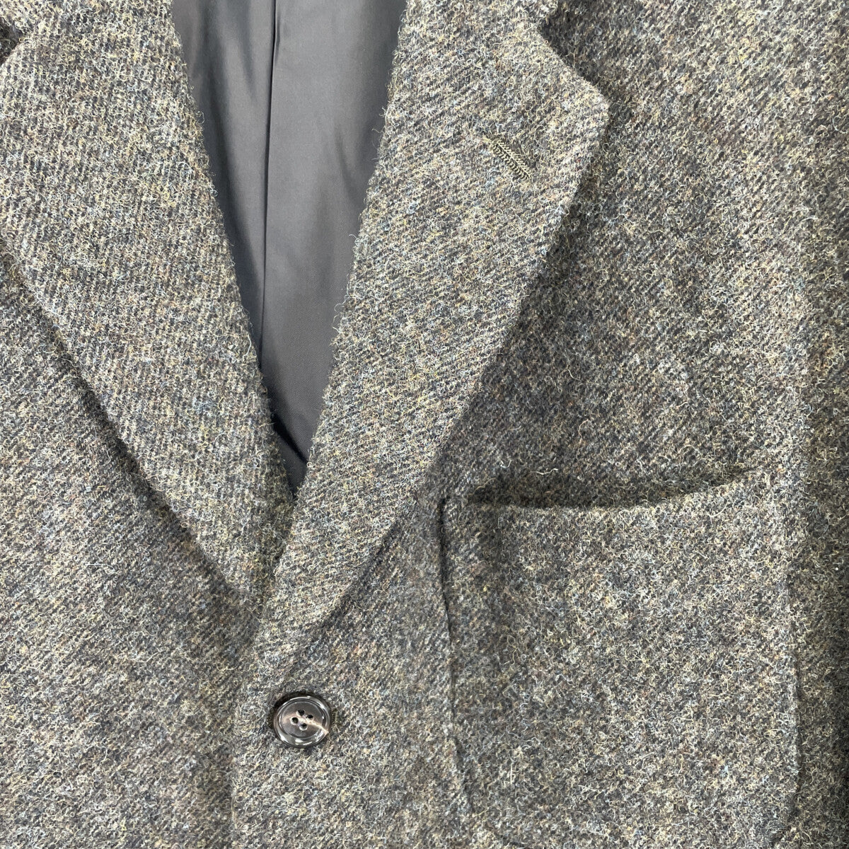 COMMEdesGARCONS HOMME Wool Khaki Melange Blazer Size Ⅿ