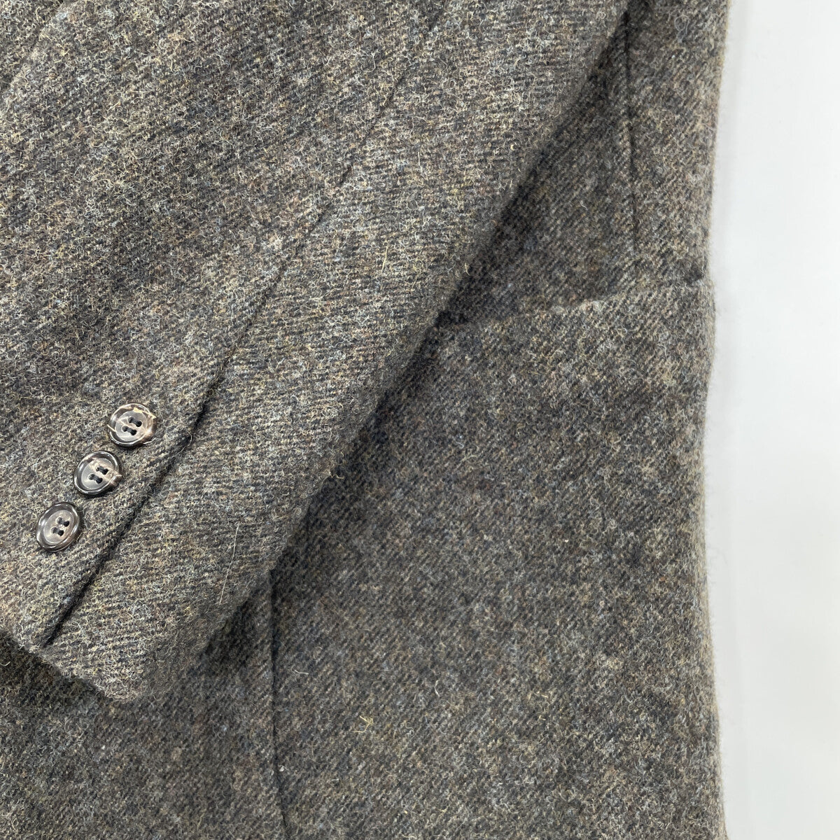 COMMEdesGARCONS HOMME Wool Khaki Melange Blazer Size Ⅿ