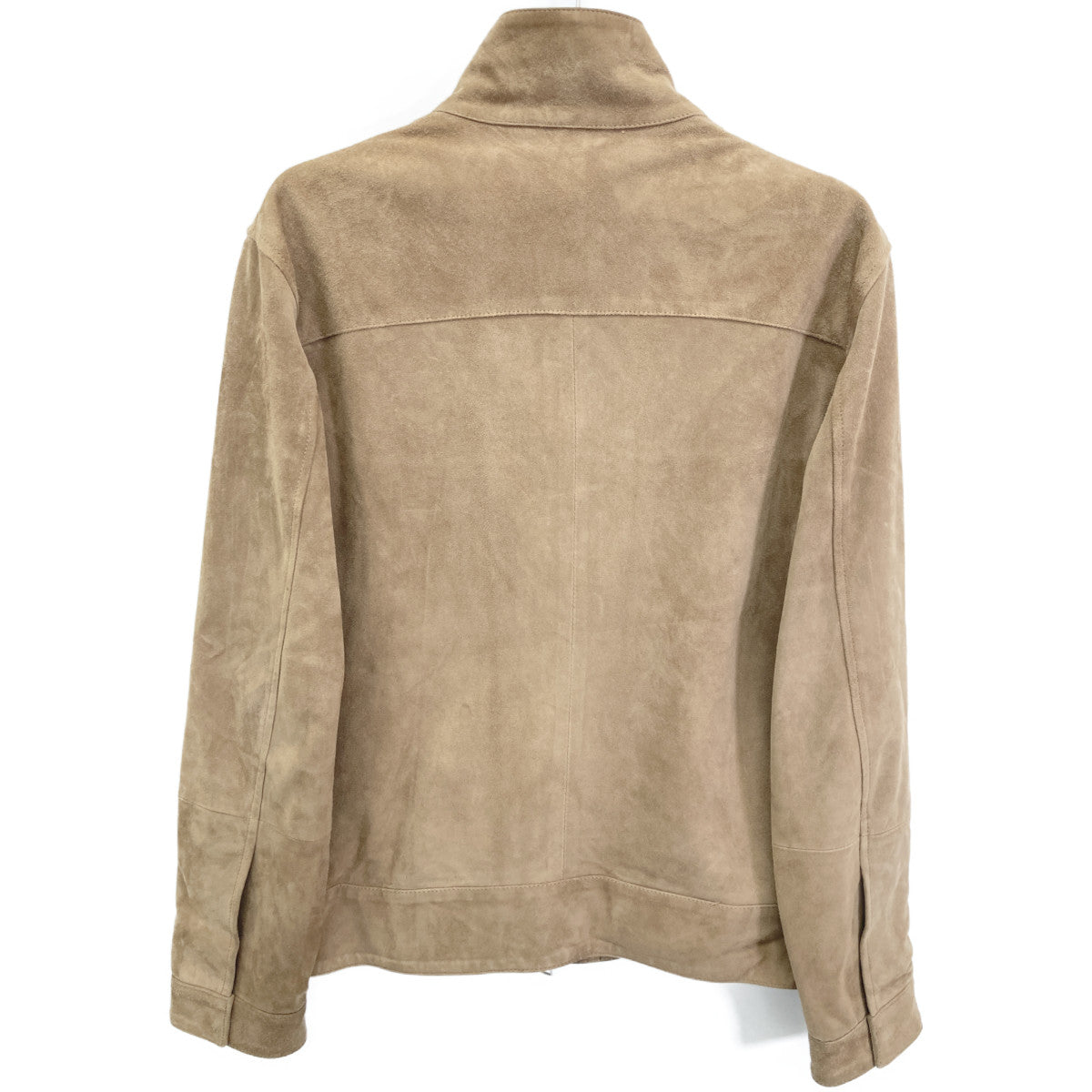 L'EDELLI Brown Lamb Suede Leather Riders Jacket Size 46