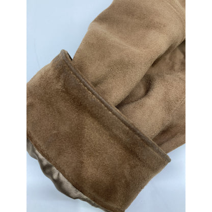 L'EDELLI Brown Lamb Suede Leather Riders Jacket Size 46