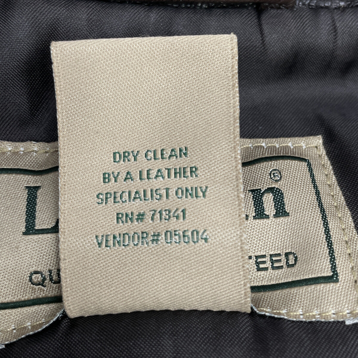 L.L.Bean Made in Turkey Brown Leather Flight Jacket Size L