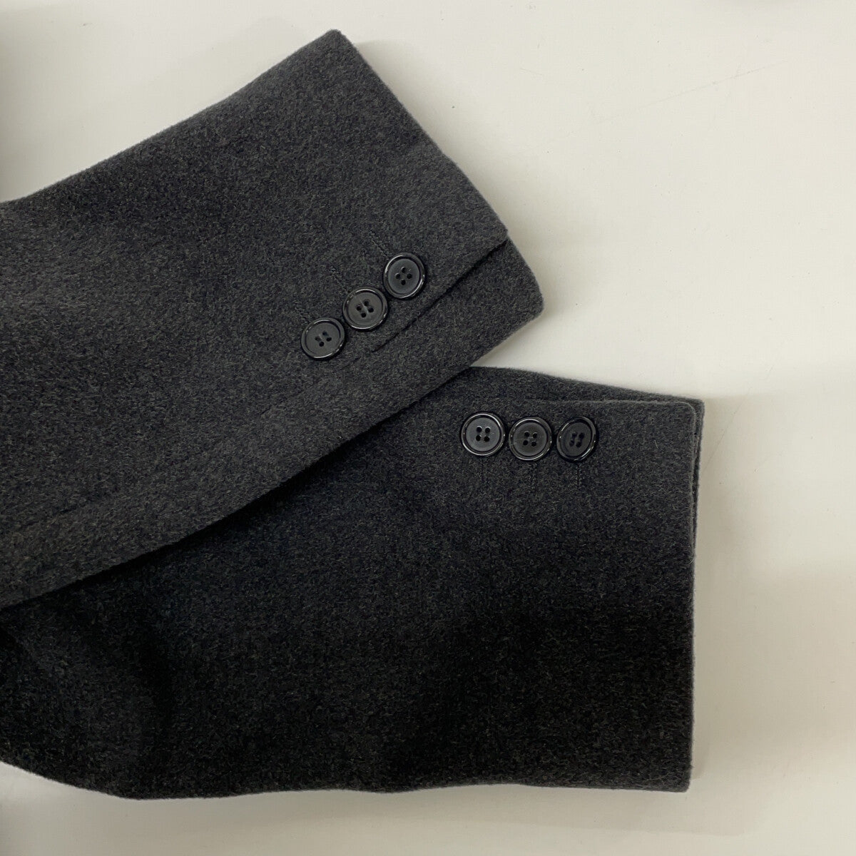 DOLCE&GABBANA Gray Wool Chester Coat Size M